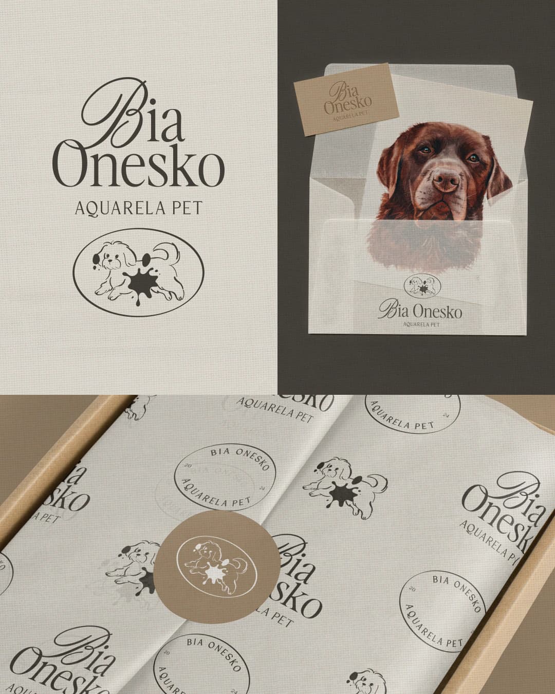 Identidade visual da marca Bia Onesko